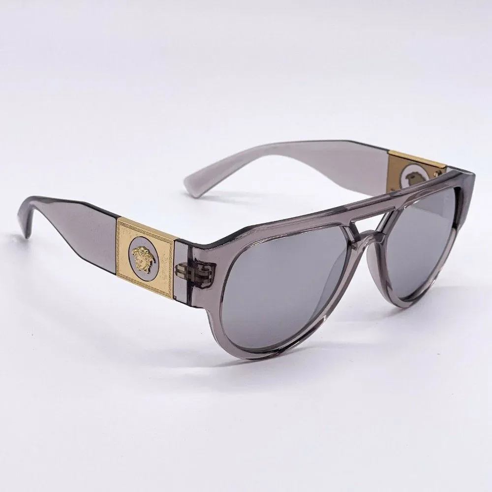 New Versace Unisex Grey Mirror Sunglasses!